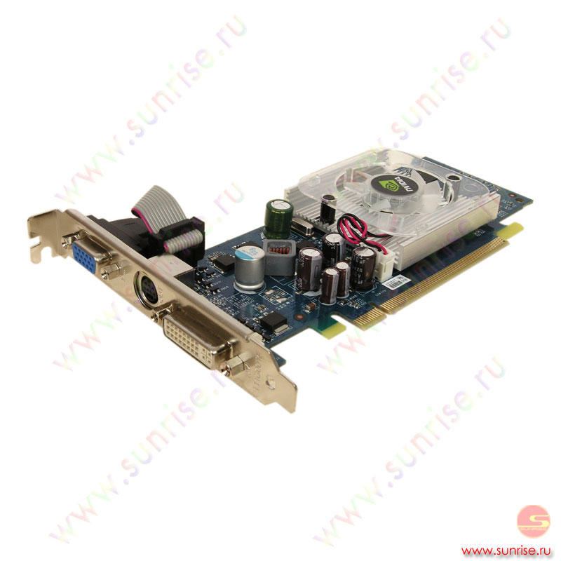 256Mb PCI-E GeForce 8400GS DDR2, TV, DVI, ECS retail