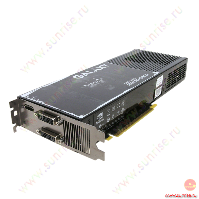 1Gb PCI-E GeForce 9800GX2 DDR3, TV, 2xDVI-I, Galaxy, retail