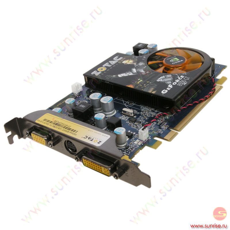 1Gb PCI-E GeForce 8500GT DDR2, TV, DVI, Zotac ZT-85TEK2P-FSR, retail