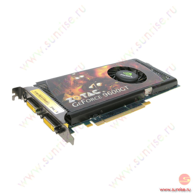 1Gb PCI-E GeForce 9600GT DDR3 TV, 2xDVI, Zotac ZT-96TEY3P-FSP, retail