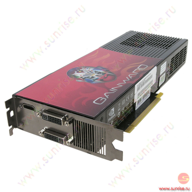 1Gb PCI-E GeForce 9800GX2 DDR3, TV, 2xDVI, Gainward, retail