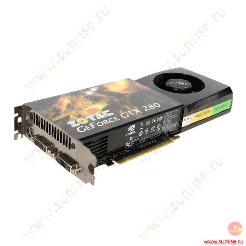 1Gb PCI-E GeForce GTX 280, Zotac (ZT-X28E3LA-FSP), retail