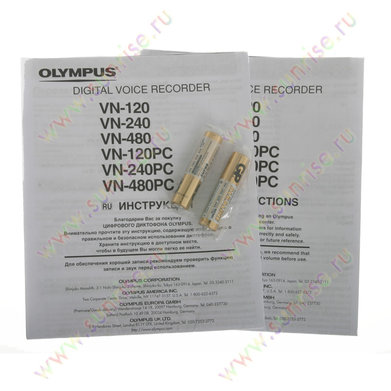 Инструкция Диктофон Olympus Vn 960Pc