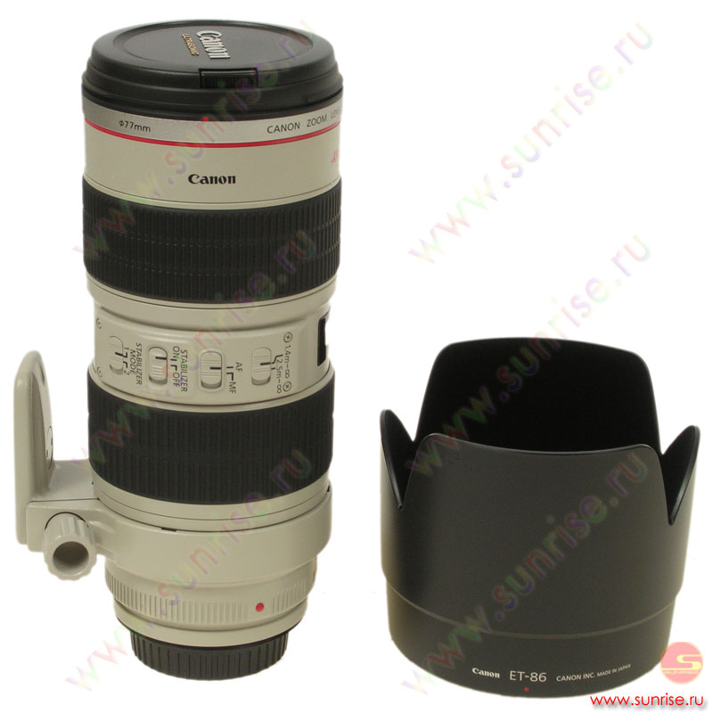 Объектив Canon EF 70-200/f2.8L IS USM /чехол + бленда/
