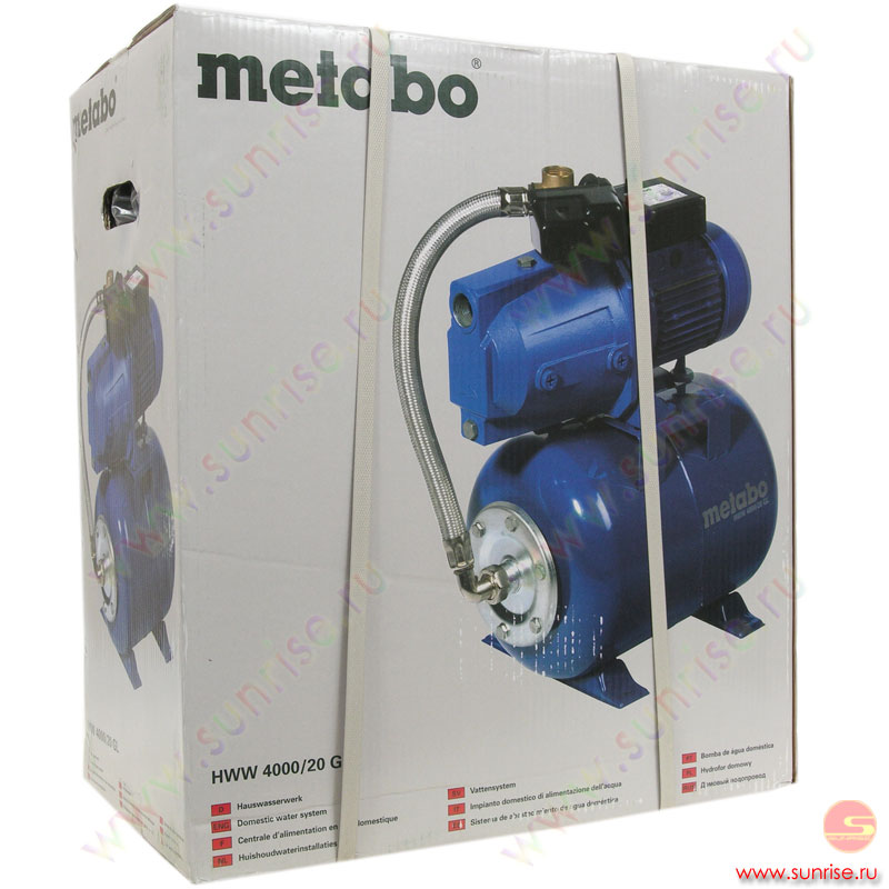 Насосная станция Metabo HWW 3000/20 G (80250300110) - Санрайз Липецк Интернет ма